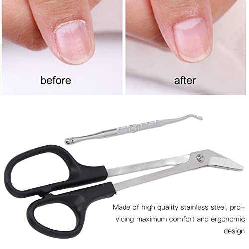 Tijeras para Uñas de los Pies, Mango Largo, Ergonómico, Diseño único, Cortaúñas con Recogedor de Uñas para Adultos, Ancianos, Tijeras de Acero Inoxidable para Uñas de los Pies