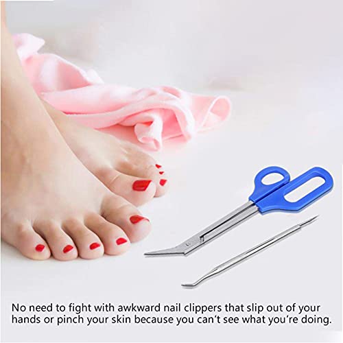 Tijeras Para Uñas De Los Pies Para Personas Mayores, Cortaúñas De Mango Largo Para Limpiar La Suciedad De Las Uñas De Los Pies Uñas Gruesas Para La Tienda De Uñas Doméstica