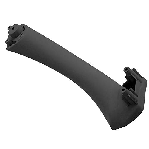 Tirador de Puerta de Coche, Everpert Lado Derecho Interior del Panel de la Puerta Delantera Tirar de Ajuste de la Cubierta + Cubierta, E90 E91 3 Series Interior del Coche Accesorios (Negro)