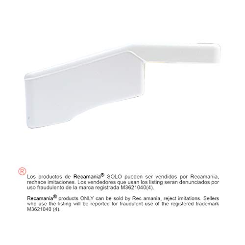 Tirador puerta Frigorifico BLANCO Distancia entre agujeros mínimo 9.5 cm. Mäximo 17 cm