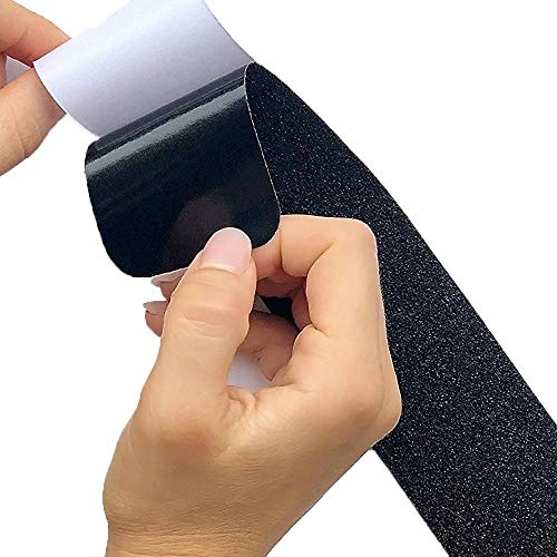 Tiras Antideslizantes 5cm x 30cm, Cintas de Seguridad Negras, Escaleras Antideslizantes para Pisos de Cubierta de Madera, Remolques de Botes, Mascotas y Bebés a Salvo de Resbalones y Caídas