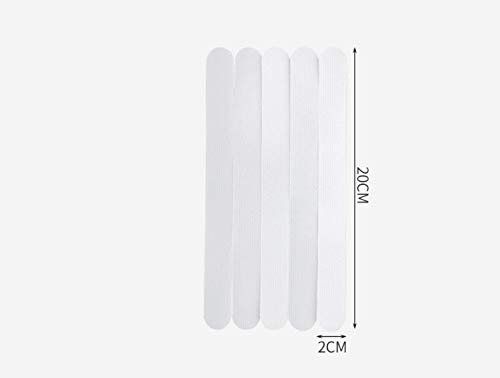 Tiras Antideslizantes para Ducha y bañera, Juego de 40 Adhesivos Antideslizantes para Ducha y bañera, Color Transparente, Alfombrilla para bañera Antideslizante, 20X2CM