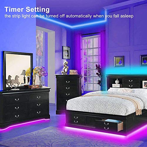 Tiras LED 5M, SHOPLED Luces LED RGB 5050 con Control Remoto de 44 Botones, Tira LED 20 Colores 8 Modos de Brillo y 6 opciones DIY para la Habitación, Dormitorio, Techo