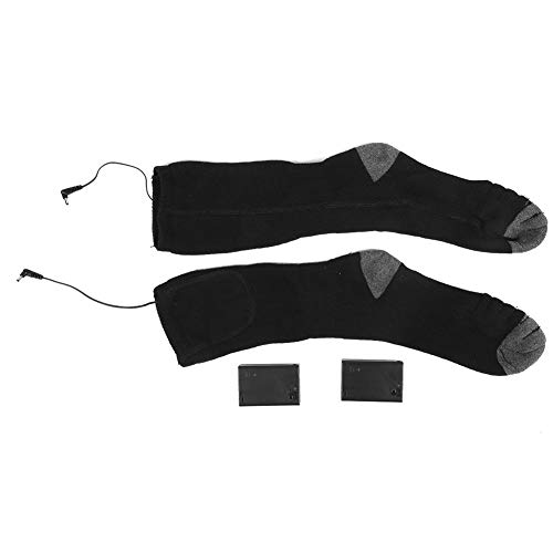 TMISHION Calcetines con calefacción eléctrica Calcetines con calefacción eléctrica Unisex Batería Seca Calentador de pies de Invierno Medias térmicas