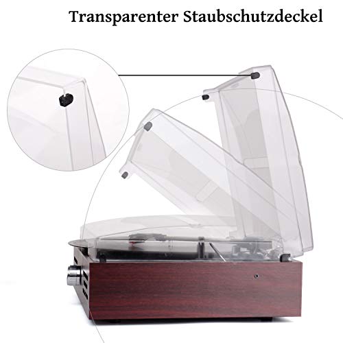 Tocadiscos retro | Line Out | Aux-In | Tocadiscos | Nostalgie tocadiscos | Vinilo Jugador | Tocadiscos | Mesa de tocadiscos | Sistema retro