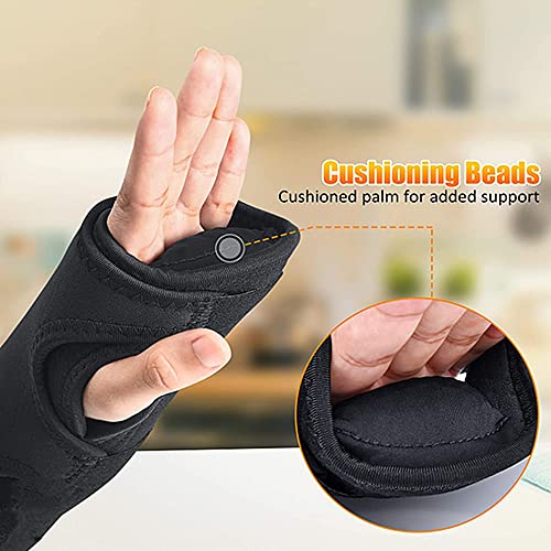 TOFBS Muñequera Tunel Carpiano, Muñequeras Ortopedicas con Férula de Metal para Síndrome de Túnel Carpiano, Alivio del Dolor de Fracturas de Muñeca, Esguinces, Artritis, Tendinitis