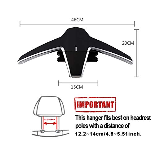 TOOGOO Percha Plegable Universal para Asiento Trasero de Coche Percha MultifuncióN de Copa para Chaquetas Trajes Ganchos Accesorios de Coche