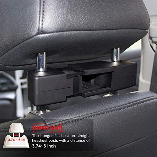 TOOGOO Percha Plegable Universal para Asiento Trasero de Coche Percha MultifuncióN de Copa para Chaquetas Trajes Ganchos Accesorios de Coche