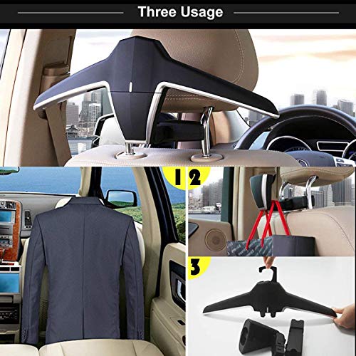 TOOGOO Percha Plegable Universal para Asiento Trasero de Coche Percha MultifuncióN de Copa para Chaquetas Trajes Ganchos Accesorios de Coche