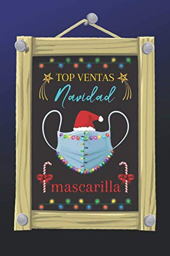 TOP VENTAS NAVIDAD MASCARILLA: CUADERNO DE NAVIDAD. BLOC DE NOTAS. LIBRETA DE APUNTES. DIARIO PERSONAL O AGENDA. REGALO NAVIDEÑO, CUMPLEAÑOS O HUMOR.