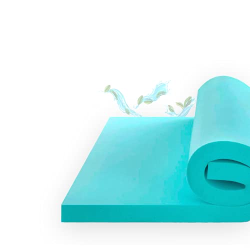 Topper Cubrecolchon de Viscogel Viscoelástico | Fabricacion Española | Topper para Colchón Nucleo de Viscogel | 150 x 190cm | Grosor 4CM | Refresca y Alivia Tensiones Musculares