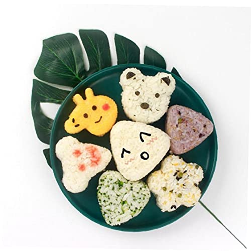 TOSSPER 7 Pcs Cocina Gadgets Onigiri Set para Rollos De Sushi Sushi Molde Onigiri Rice Ball Bento Press Maker DIY Herramientas Accesorios De Cocina