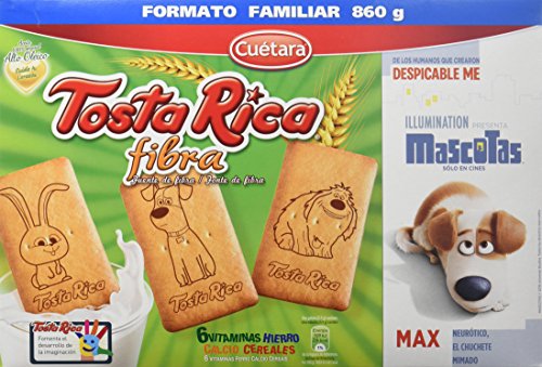 Tosta Rica Fibra Caja de Galletas, 860g