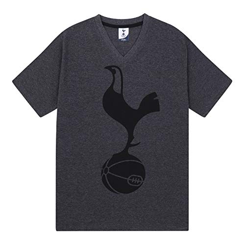 Tottenham Hotspur FC - Pijama Corto para Hombre - Producto Oficial - Gris - Mediana