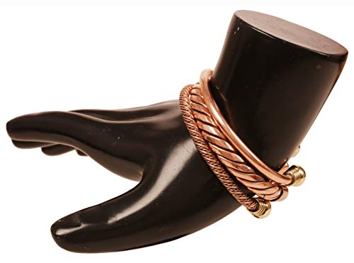 Touchstone Pulsera de cobre curativa hecha a mano india para mujeres y hombres., Cobre, no conocido,
