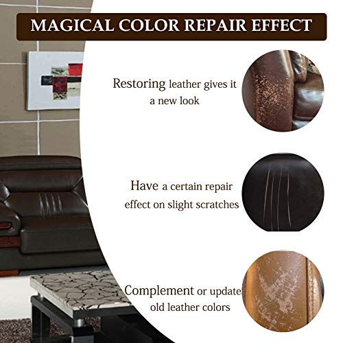 Toulifly Crema De Reparación De Cuero,Crema de Renovación de Cuero,Crema Reparadora De Cuero,por Restauración de Color de Equipaje,Sofás, Ropa, Los Zapatos de Cuero