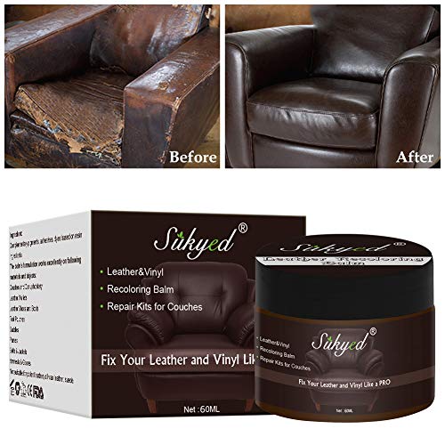 Toulifly Crema De Reparación De Cuero,Crema de Renovación de Cuero,Crema Reparadora De Cuero,por Restauración de Color de Equipaje,Sofás, Ropa, Los Zapatos de Cuero