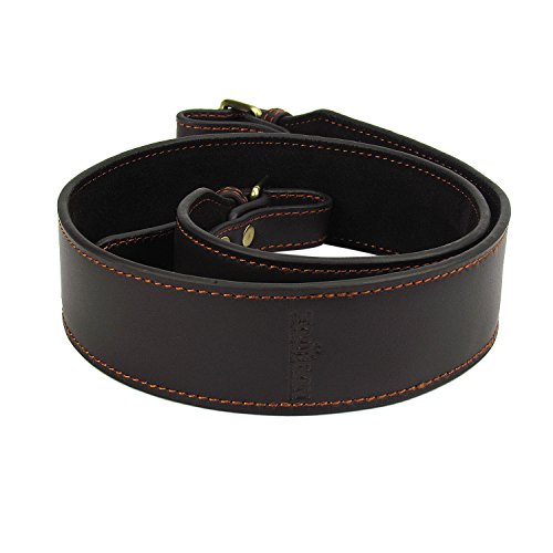TOURBON Auténtico Cuero Rifle Escopeta Arma Eslinga Llevando Correa De Hombro Ajustable 93.5cm