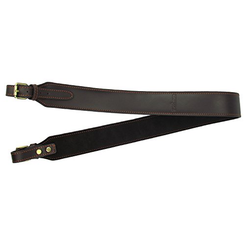 TOURBON Auténtico Cuero Rifle Escopeta Arma Eslinga Llevando Correa De Hombro Ajustable 93.5cm