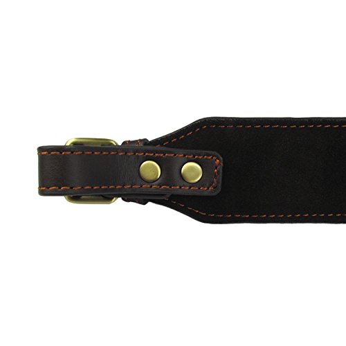 TOURBON Auténtico Cuero Rifle Escopeta Arma Eslinga Llevando Correa De Hombro Ajustable 93.5cm