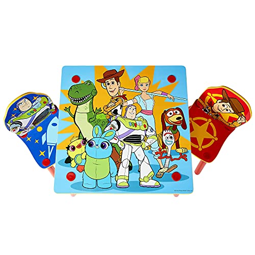 Toy Story 4 Kids Table and 2 Chairs Set by HelloHome, 52.5 x 63 x 63 cm