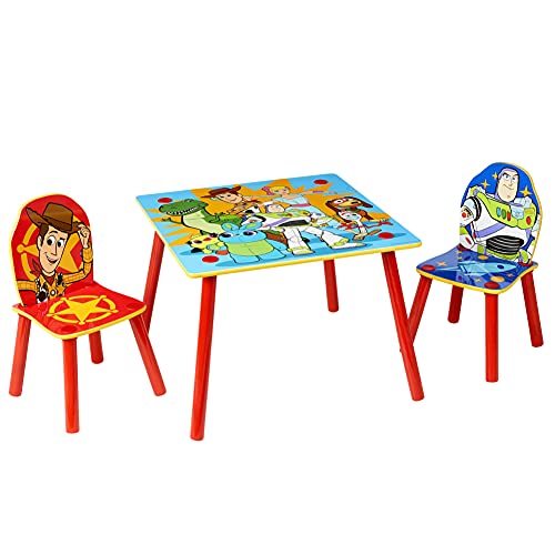 Toy Story 4 Kids Table and 2 Chairs Set by HelloHome, 52.5 x 63 x 63 cm