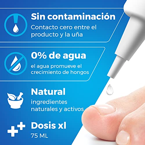 Tratamiento Hongos Uñas Pies con Lima De Uñas | Eliminador de hongos en las uñas | Nail Mycosis | Extra Grande 75ML
