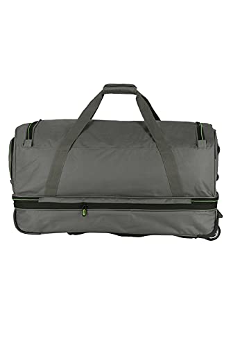 Travelite Sac de voyage à roulettes "Basics" 70cm gris/vert Bolsa viaje, 70 cm, 98 liters, Varios colores (Gris/vert)