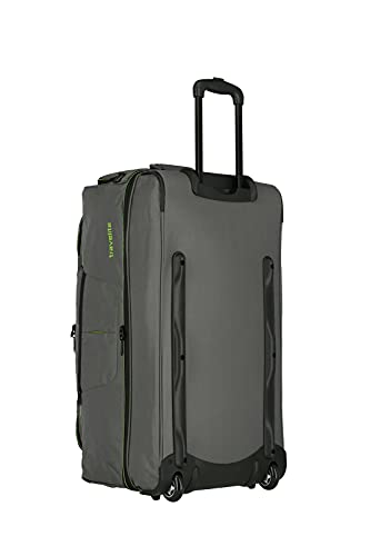 Travelite Sac de voyage à roulettes "Basics" 70cm gris/vert Bolsa viaje, 70 cm, 98 liters, Varios colores (Gris/vert)