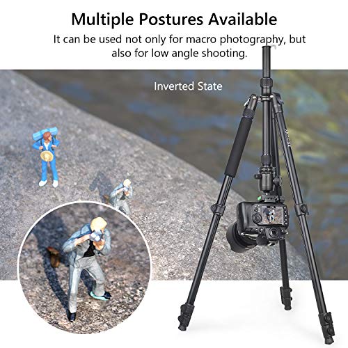 Trípode de cámara ARTCISE AF30 Trípode Profesional de Ultra Alto Recorrido de aleación de Aluminio de 82.6 Pulgadas con Cabezal de Bola CNC para cámara DSLR, Carga máxima 33.1 LB / 15 kg