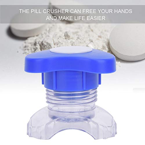 Trituradora de píldoras, trituradora de píldoras de plástico, uso seguro, pequeño volumen, sin esfuerzo, fácil de transportar, adecuado para oficinas, exteriores, viajes, farmacias