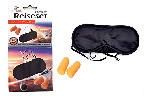 TT Travel Antifaz para dormir + 2 tapones para los oídos.