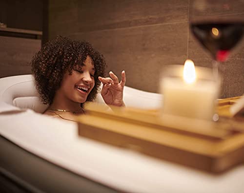 Tubble® Royale Bañera Hinchable - Bañera Plegable Cómoda - Calidad Premium - 255 litros - Spa Tamaño Adulto - Ambiente Taupe
