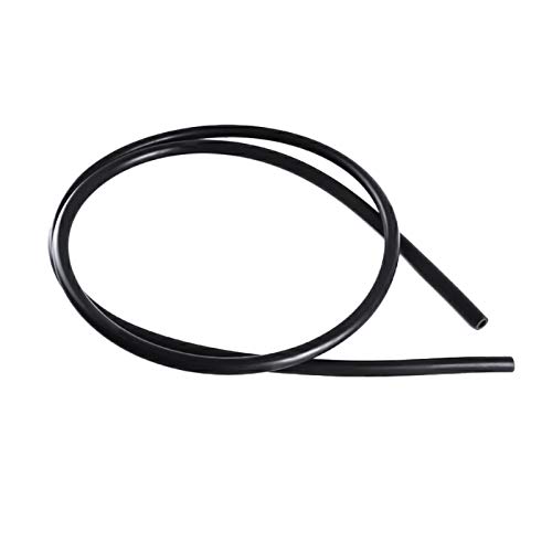 Tubo de silicona de 1/4" (6 mm) x 3/8" (10 mm) OD de 1 m, tubo de silicona para transferencia de bomba, color negro