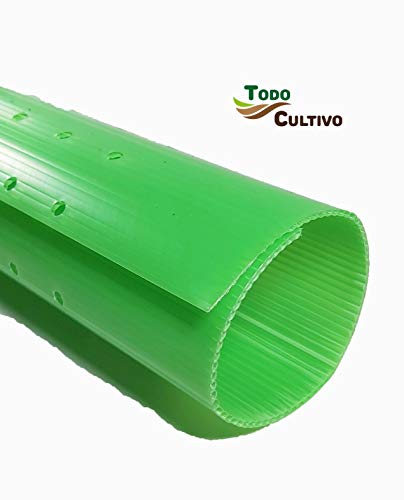 Tubo Protector árbol o Plantas Abierto Envolvente Perforado. 80 cm. de Altura. Pack 20 Unidades bicapa.