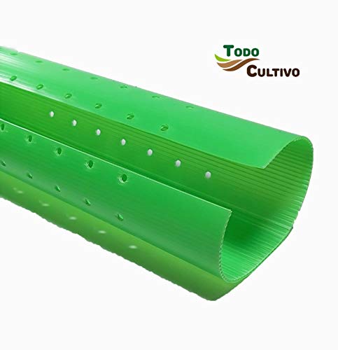 Tubo Protector árbol o Plantas Abierto Envolvente Perforado. 80 cm. de Altura. Pack 20 Unidades bicapa.