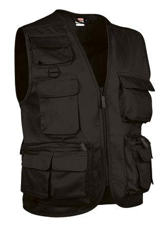TUCUMAN AVENTURA - Chaleco para el Camino de Santiago Safari (Negro, L)
