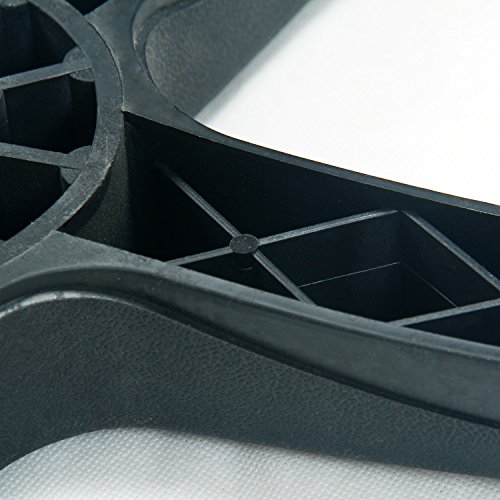 TUKA Base Silla Oficina 5 Radios, Nylon Base de Repuesto para Silla de Ordenador, para 11 mm Ruedas, Negro, TKD5101