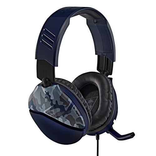 Turtle Beach Auriculares para juegos Recon 70 Blue Camo - PS4, PS5, Nintendo Switch, Xbox One y PC