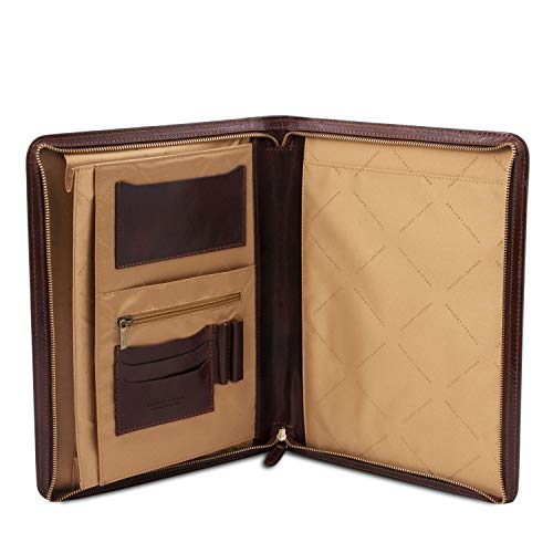 Tuscany Leather Ottavio Portadocumentos en Piel Negro