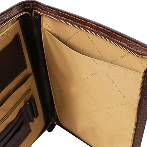 Tuscany Leather Ottavio Portadocumentos en Piel Negro
