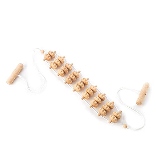 Tuuli Accessories Rodillo Masajeador de Espalda Aparato para Masaje Madera 120 cm (40 x 7 cm Superficie de Rodadura)