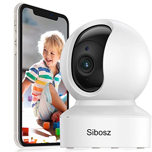 Tuya Smart App Wifi Cámara dome nivel vertical Girar IP Cámara Cámara de Seguridad de Vigilancia 1080P, Audio bidireccional, Alarma Email Vista a Distancia Sibosz