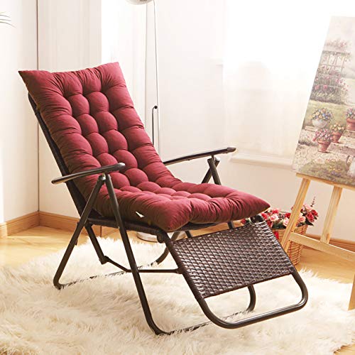 Uheng Cojín para Silla de Mecedora con 6 Lazos para Asiento Exterior para Muebles de Jardín para Asientos Altos