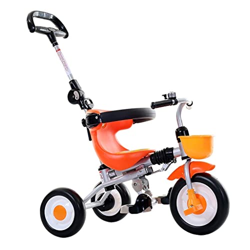 UKUOFL Upgrade Trike Trike, Rueda vacía de Titanio 3 en 1 multifunción Plegable con un Solo botón, bebé de 1 a 6 años al Aire Libre, 4 Colores, 105 x75x45cm Happy House