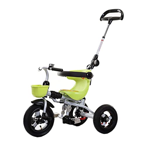 UKUOFL Upgrade Trike Trike, Rueda vacía de Titanio multifunción 3 en 1 Plegable con un botón, bebé de 1 a 6 años al Aire Libre, 2 Colores, X73x45cm Happy House