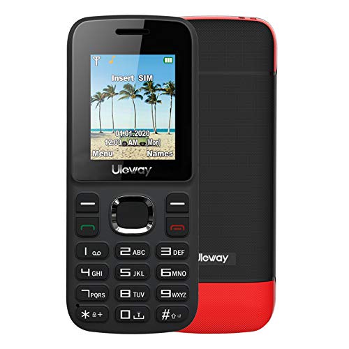 Uleway Teléfonos Móviles Simple para Ancianos con Teclas Grandes, Fácil de Usar Teléfono Móvil Básico para Personas Mayores con Cámara (Batería con paño Aislante)