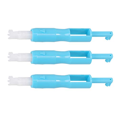 ULTNICE 3pcs herramienta de enhebrado de aguja herramienta automática enhebrador de aguja para la máquina de coser (azul)