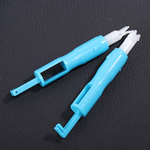 ULTNICE 3pcs herramienta de enhebrado de aguja herramienta automática enhebrador de aguja para la máquina de coser (azul)