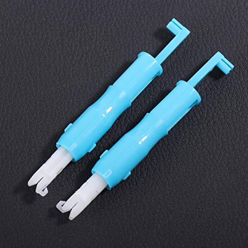 ULTNICE 3pcs herramienta de enhebrado de aguja herramienta automática enhebrador de aguja para la máquina de coser (azul)